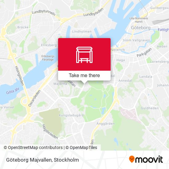 Göteborg Majvallen map