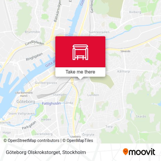 Göteborg Olskrokstorget map