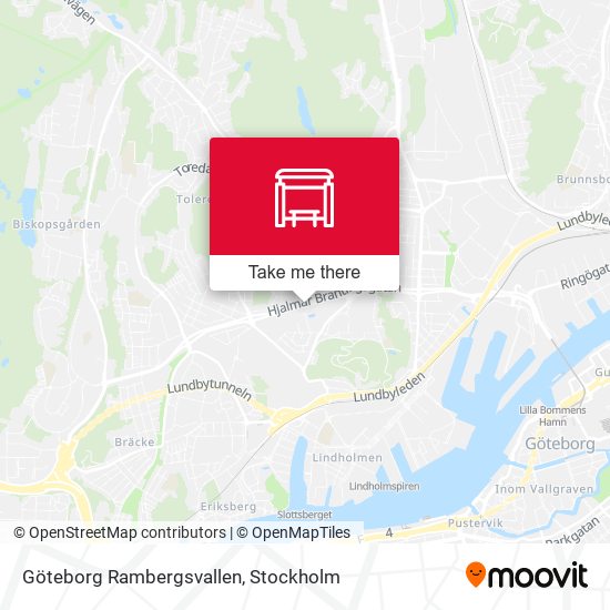 Göteborg Rambergsvallen map
