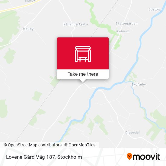 Lovene Gård Väg 187 map