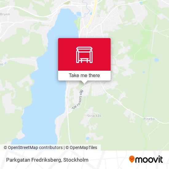 Parkgatan Fredriksberg map