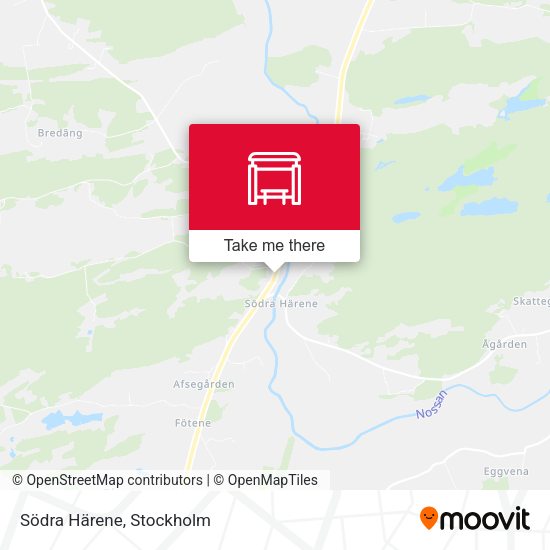 Södra Härene map
