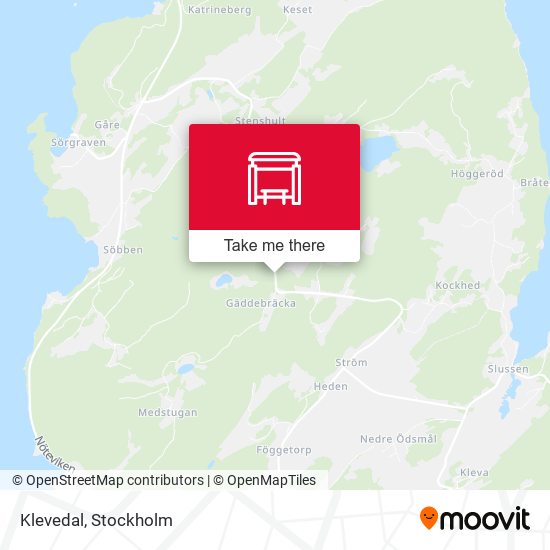 Klevedal map