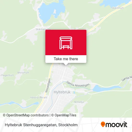 Hyltebruk Stenhuggaregatan map