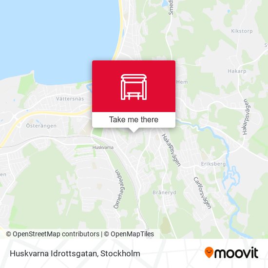 Huskvarna Idrottsgatan map