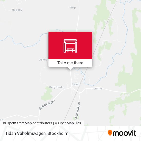 Tidan Vaholmsvägen map