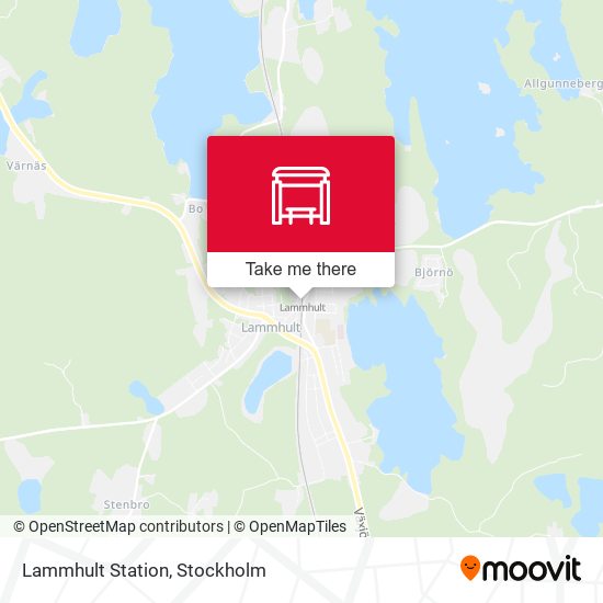 Lammhult Station map