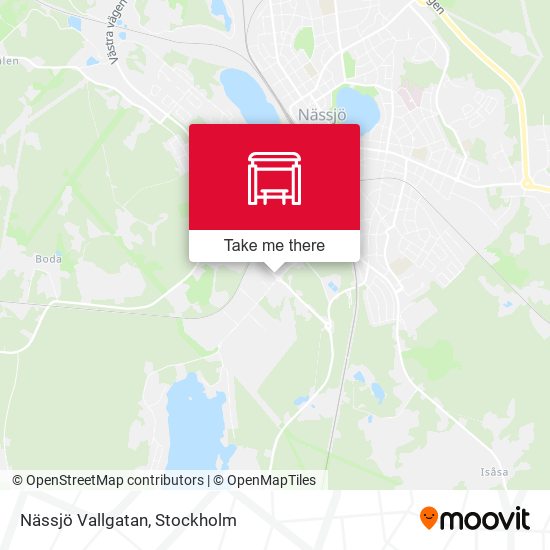 Nässjö Vallgatan map
