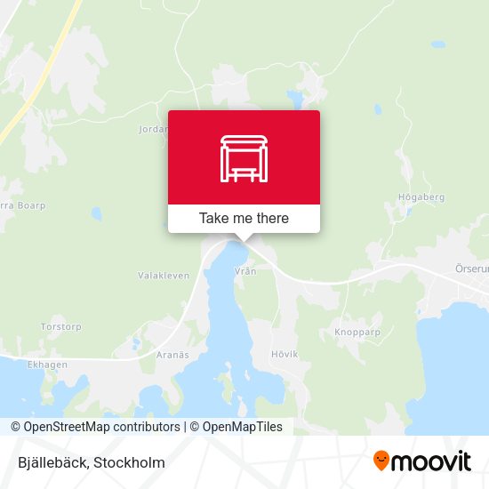 Bjällebäck map