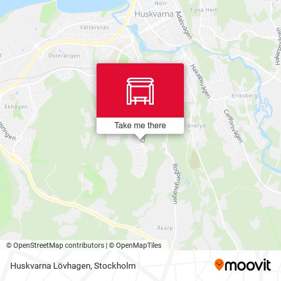 Huskvarna Lövhagen map