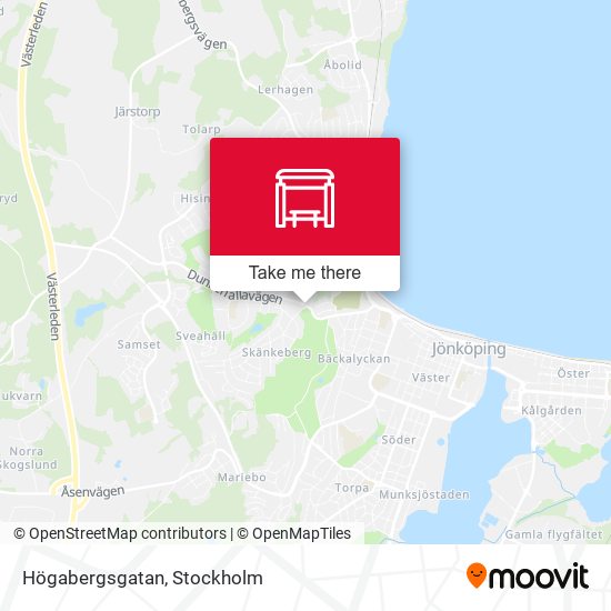 Högabergsgatan map