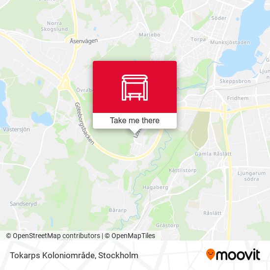 Tokarps Koloniområde map