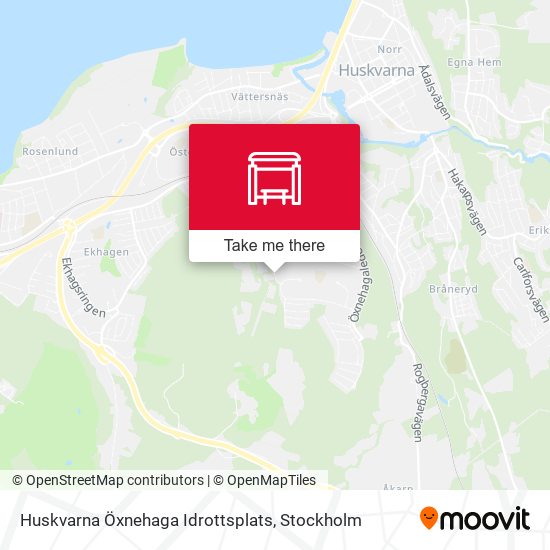 Huskvarna Öxnehaga Idrottsplats map