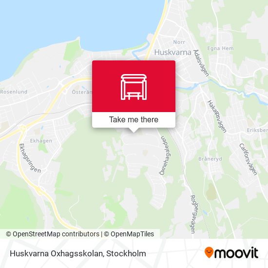 Huskvarna Oxhagsskolan map