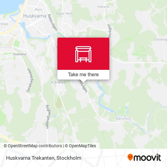 Huskvarna Trekanten map