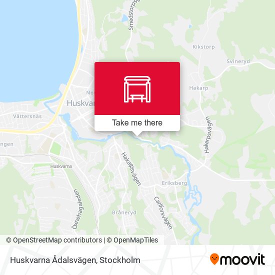 Huskvarna Ådalsvägen map