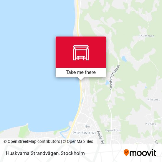 Huskvarna Strandvägen map