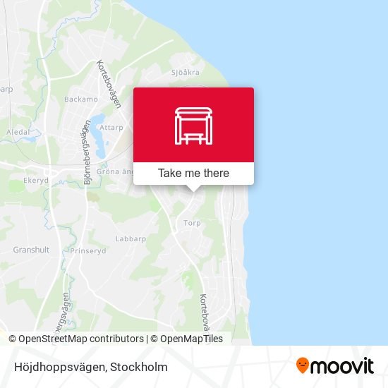 Höjdhoppsvägen map