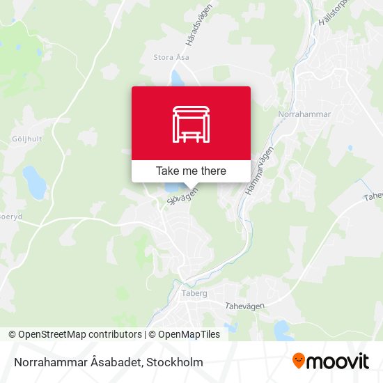 Norrahammar Åsabadet map