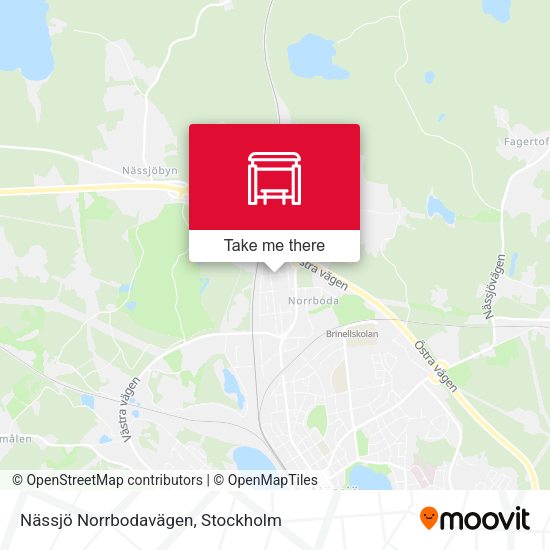 Nässjö Norrbodavägen map