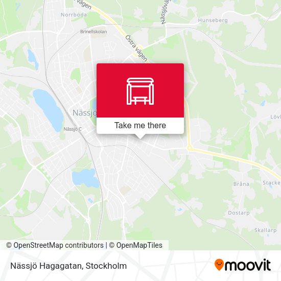 Nässjö Hagagatan map