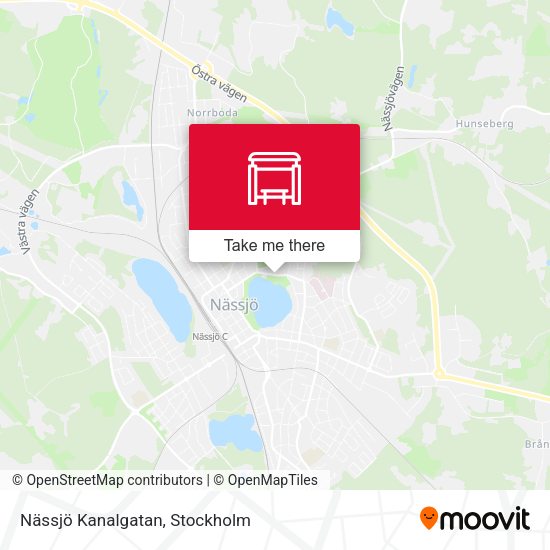 Nässjö Kanalgatan map
