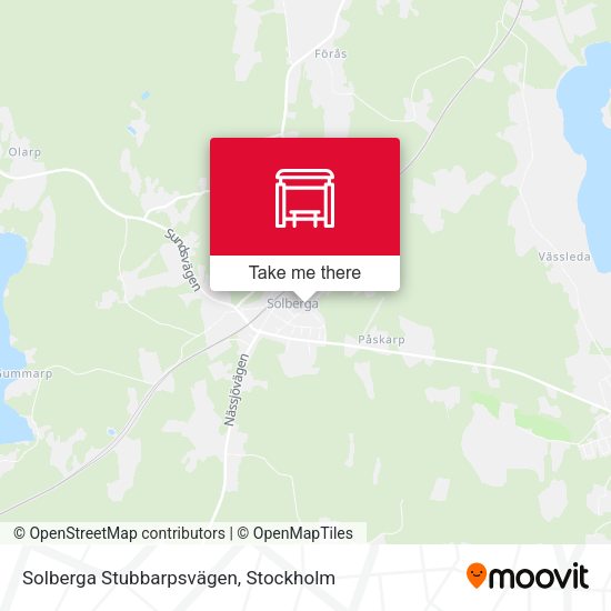 Solberga Stubbarpsvägen map