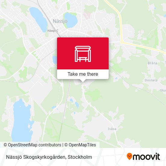 Nässjö Skogskyrkogården map