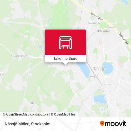 Nässjö Målen map