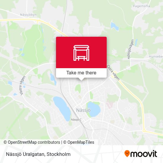 Nässjö Uralgatan map