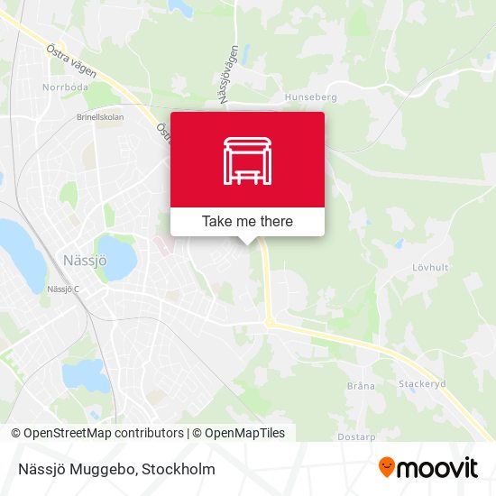 Nässjö Muggebo map