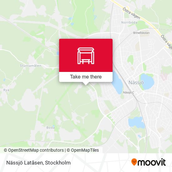 Nässjö Latåsen map
