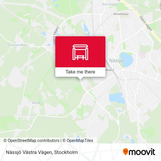 Nässjö Västra Vägen map