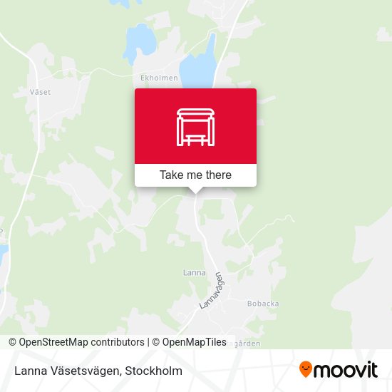 Lanna Väsetsvägen map