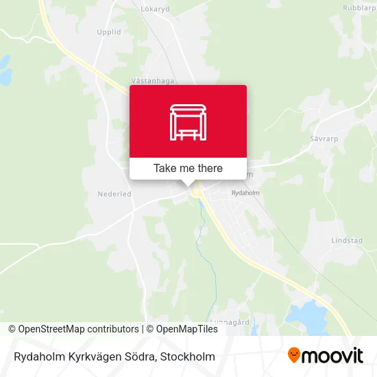 Rydaholm Kyrkvägen Södra map