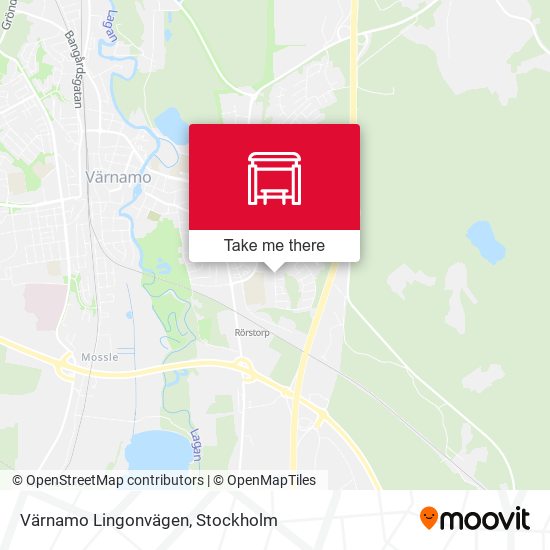 Värnamo Lingonvägen map