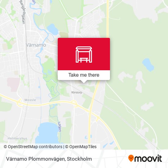 Värnamo Plommonvägen map