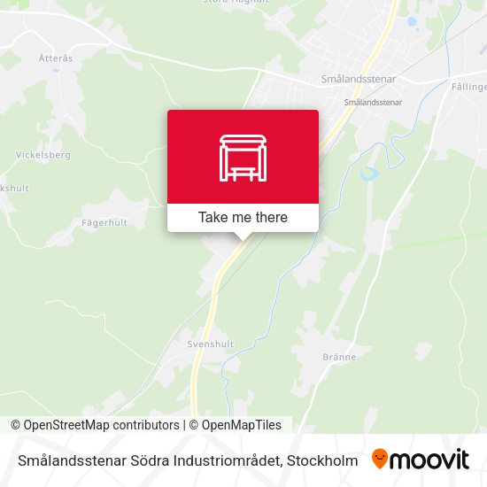 Smålandsstenar Södra Industriområdet map