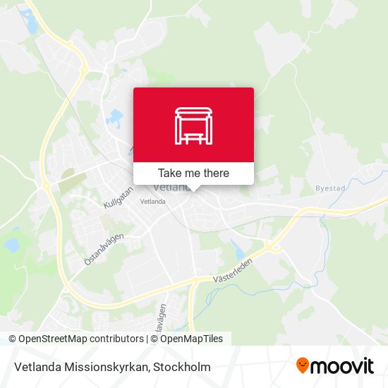 Vetlanda Missionskyrkan map