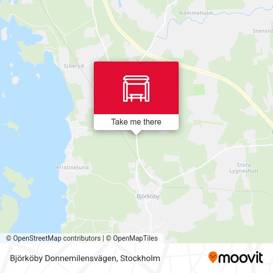 Björköby Donnemilensvägen map