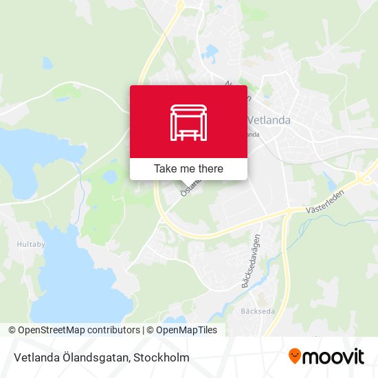 Vetlanda Ölandsgatan map