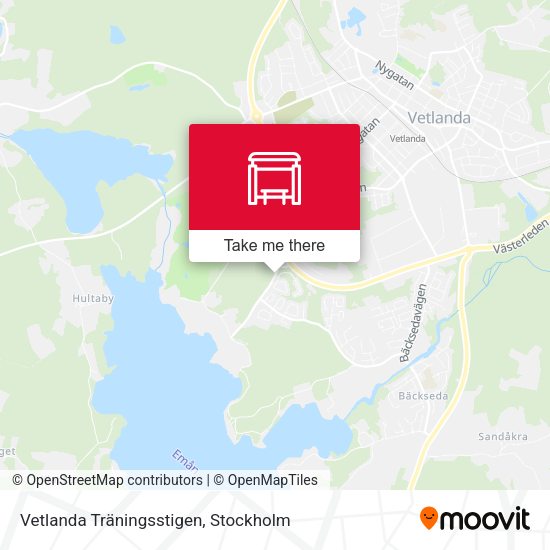 Vetlanda Träningsstigen map