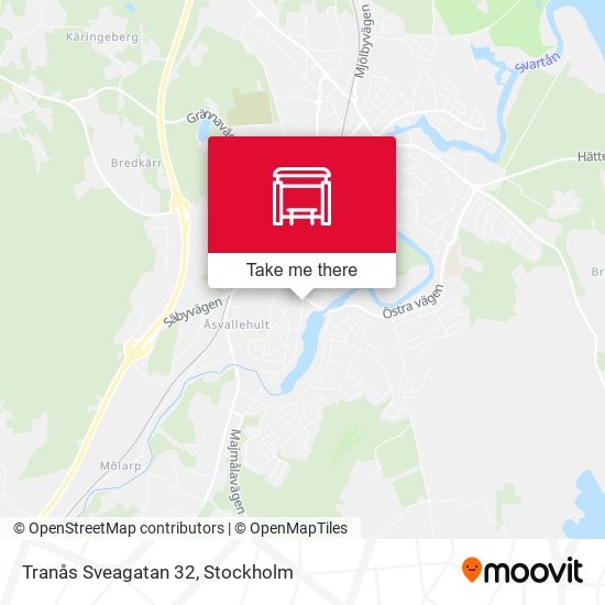 Tranås Sveagatan 32 map