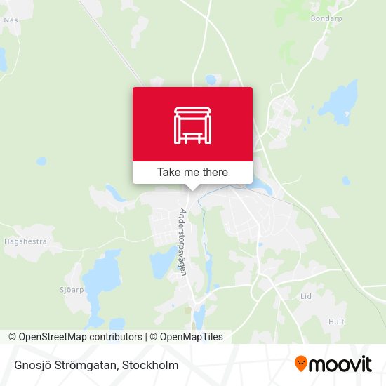 Gnosjö Strömgatan map