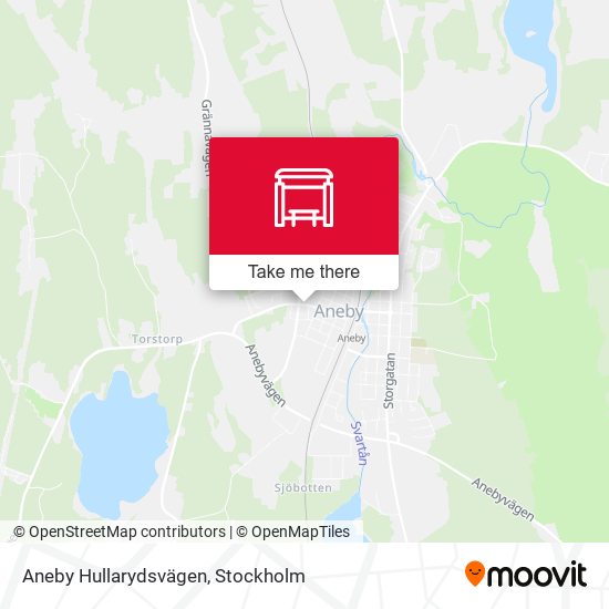 Aneby Hullarydsvägen map