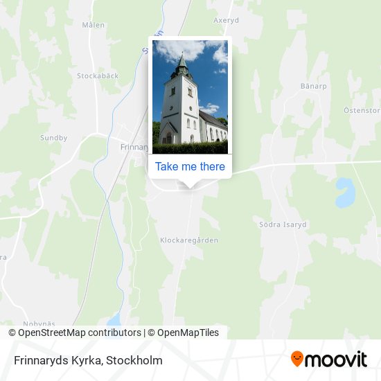 Frinnaryds Kyrka map