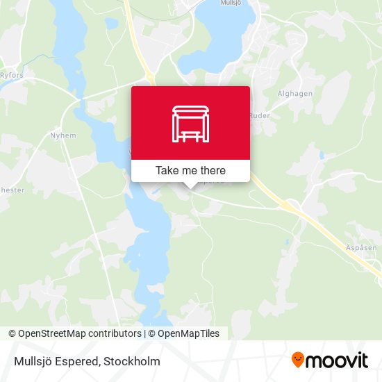 Mullsjö Espered map