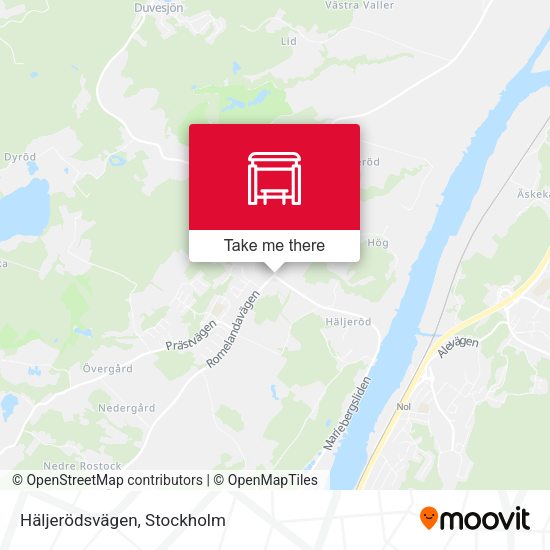 Häljerödsvägen map