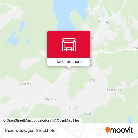 Buxerödsvägen map
