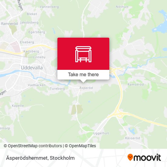 Äsperödshemmet map
